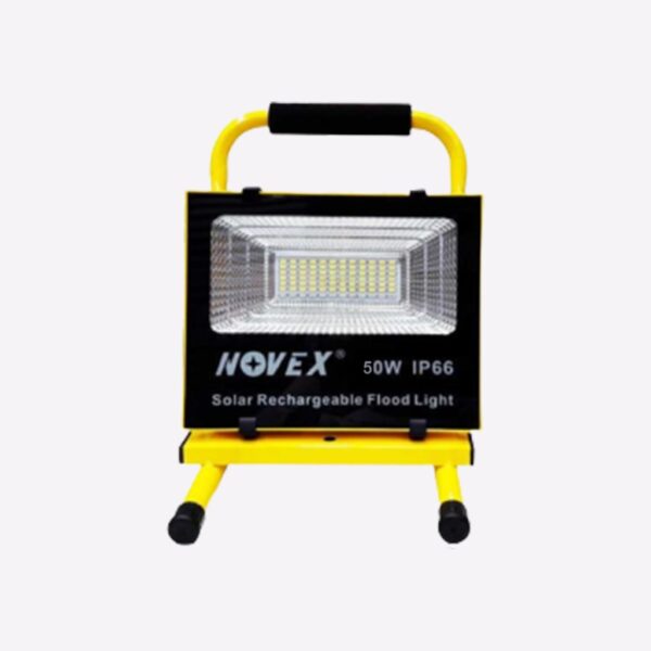 50W SOLAR RECHARGEABLE FLOOD LIGHT 50W IP66 - NOVEX